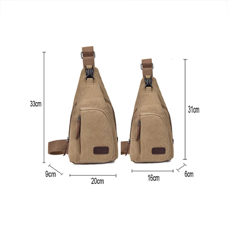 

New Chest bags fashion men Canvas shoulder Messenger bag Men Casual Crossbody bags high quality shoulder Phone Small square bag