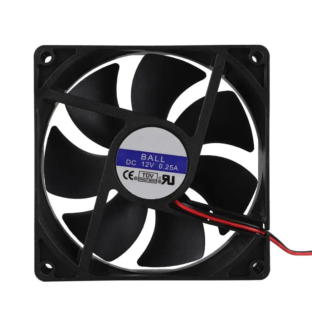 92 мм x 25 DC 12 В 2Pin 65.01CFM компьютерный чехол кулер для процессора вентилятор