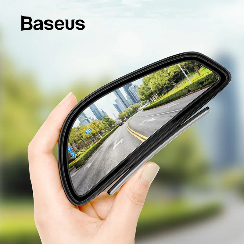 Baseus, 2 шт., Автомобильное зеркало заднего вида, водонепроницаемое, на 360 градусов, широкий гнев, для парковки, проверенное, Автомобильное зеркало заднего вида, безопасные зеркала для слепых зон