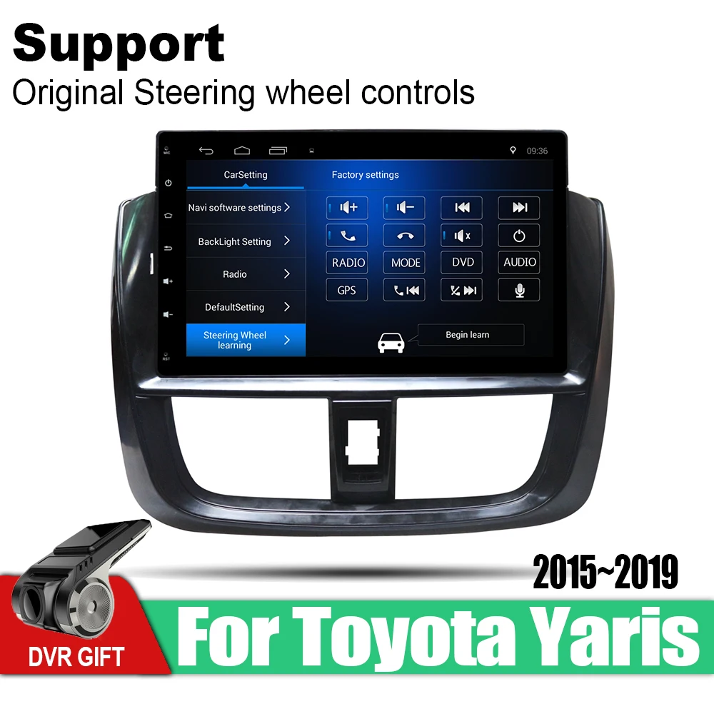 Автомобильные аксессуары для Toyota Yaris 2015 2019 DVD мультимедийный плеер система GPS