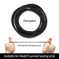 rubber sunroof seal strip wind noise reduction kit anti dust skylight sealing strip lowering silicone seal kit for tesla model 3