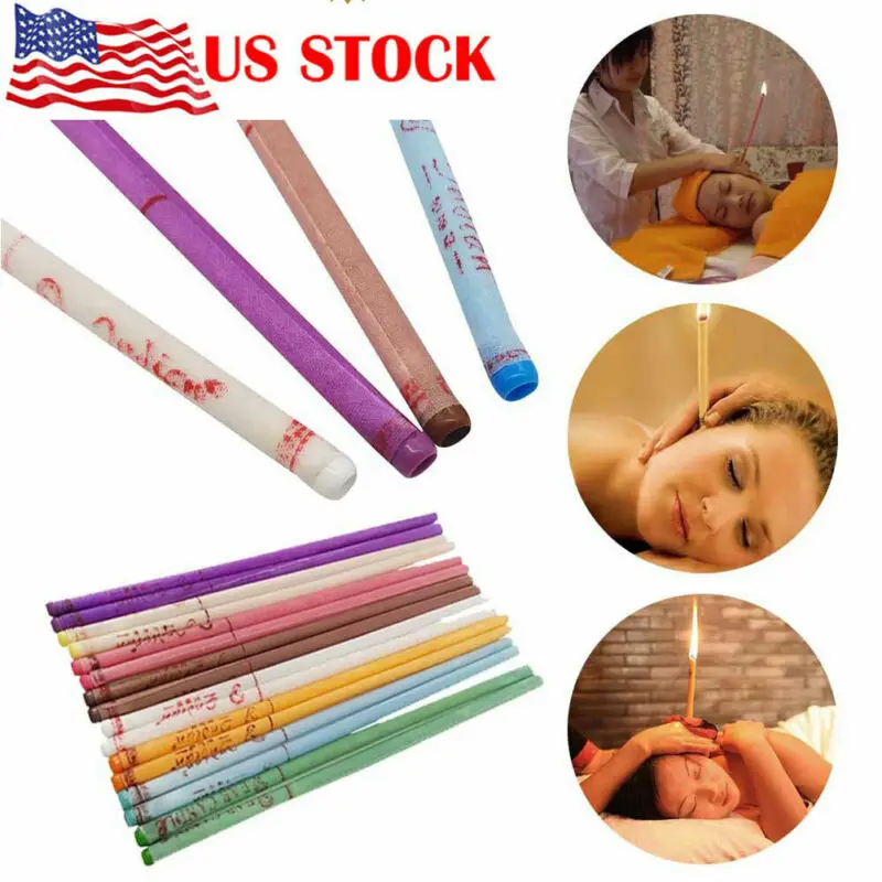 Свечи для удаления ушного воска 10/16 шт. свечи очистки здоровый уход лечение полая