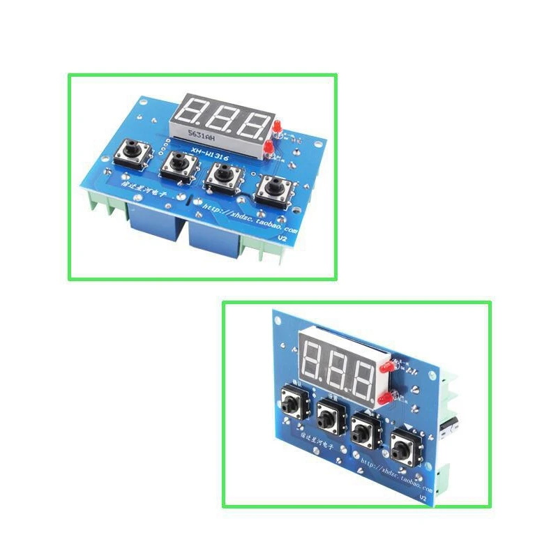 12V Universal Type Thermostat + Acceleration Control 2-Way Relay Output Temperature Controller High and Low Alarm | Электроника