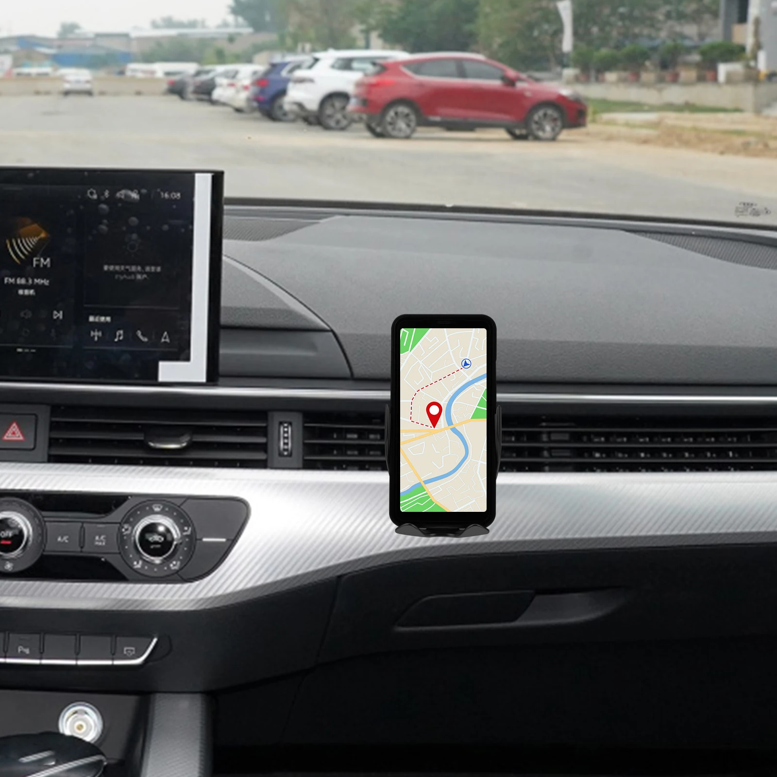 

1 Set Car Mounted Phone Stand Sensing Phone Storage Bracket Car Phone Holder