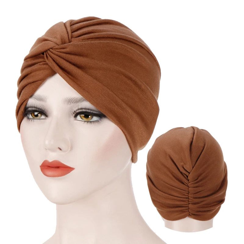 

Muslim Jersey hijab turban cap forehead cross turbante bonnet Islamic headwear for women India wrap head Inner hijab caps