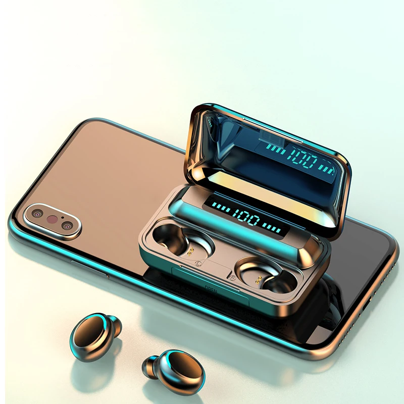 

Wireless Headphones Sports Bluetooth 5.0 Earphone TWS Mini In-Ear Running Headset Support iOS/Android Earbuds Fones Cuffie