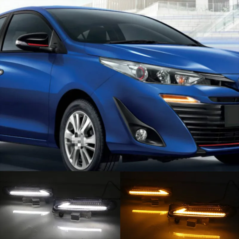 ДХО для Toyota Yaris 2017 2018 2019 водонепроницаемый светодиодный дневный ходовой