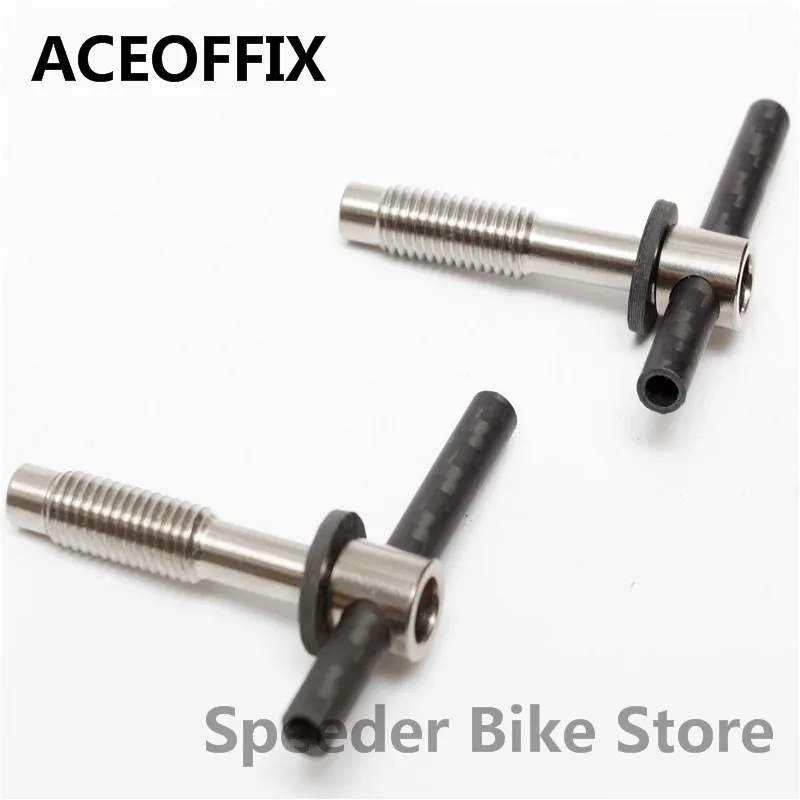 Aceoffix 3 цвета 17 г(1 пара) для Brompton Bike Ti Углеродные шарнирные рычаги BMX велосипедная Рама Quick Release