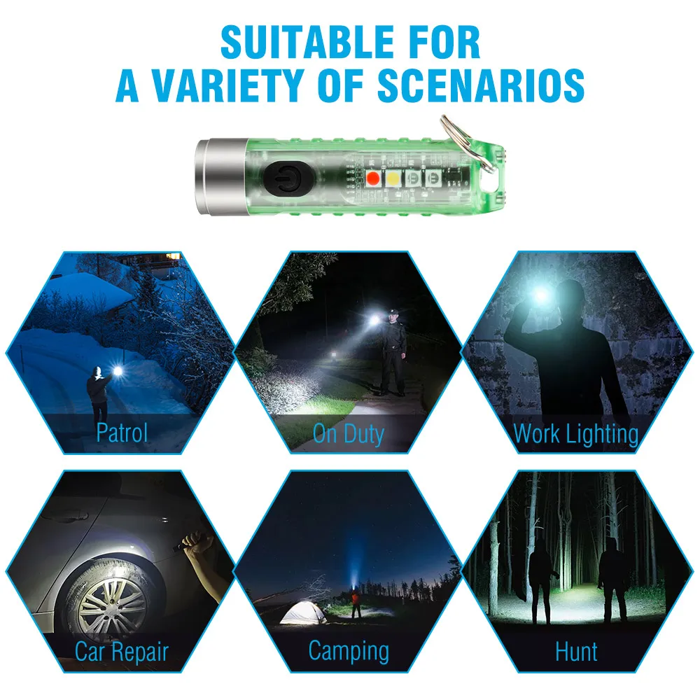 Светодиодный фонарик BORUiT SST20 с белым УФ крассветильник светом для идентификации