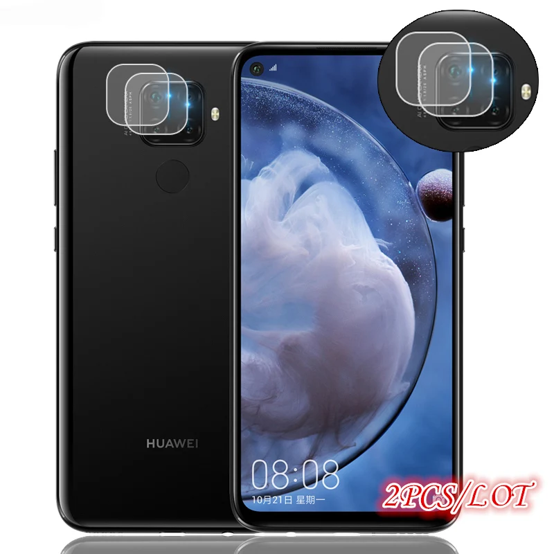 

Wolfsay 2 шт задняя камера из закаленного стекла для Huawei Nova 5Z защита для экрана объектива для Huawei Nova 5Z полная клеевая пленка против царапин
