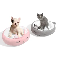 winter dog kennel pet kennel for small and medium sized dogs round deep sleep removable flannel cat kennel dog supplies