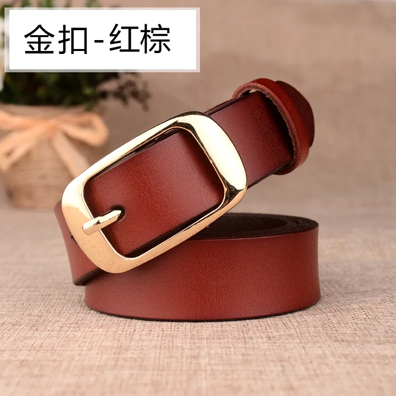 Hot Selling Women's Leather Belt Fashionable Leather Korean Belt Versatile Leisure Time Leather Belt Woman A Fine Decoration