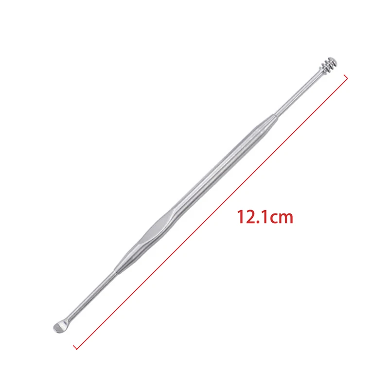 

1/2pcs Stainless steel Spiral Ear Wax Pickers Earpick Wax Remover Curette Ear Pick Cleaner Ear Cleaner Spoon Care Ear Clean Tool