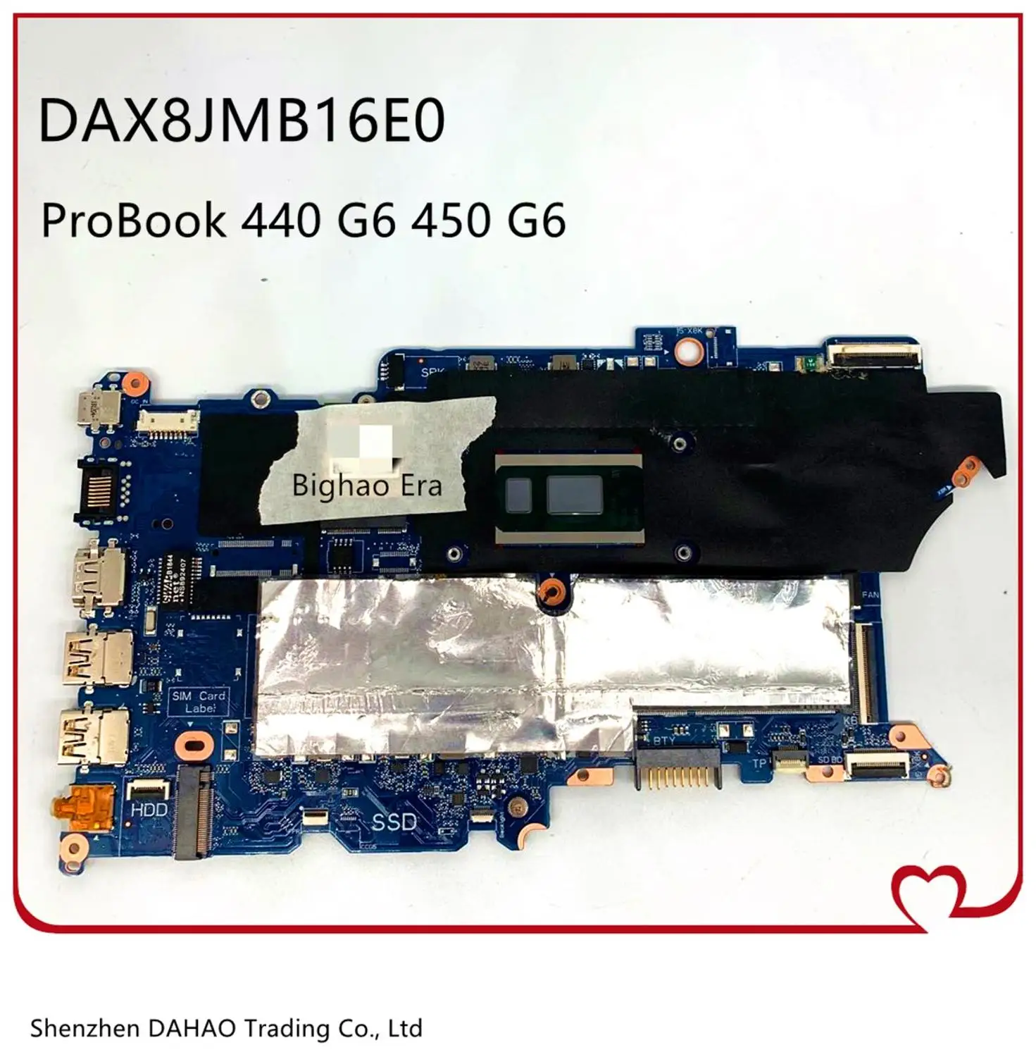 

Материнская плата для ноутбука HP ProBook 440 G6 450 G6 X8J-6L DAX8JMB16E0 оригинальная материнская плата с i3-8145U Процессор 100% полностью протестирована