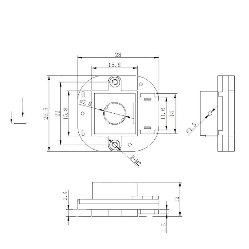 

M12 Lens Mount Holder Double Filter Switcher IR CUT Filter for hd CCTV Security Camera Accessories