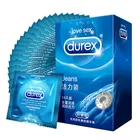 Мужские гладкие латексные презервативы Durex, 24 шт., с дополнительной смазкой, рукав для пениса для взрослых