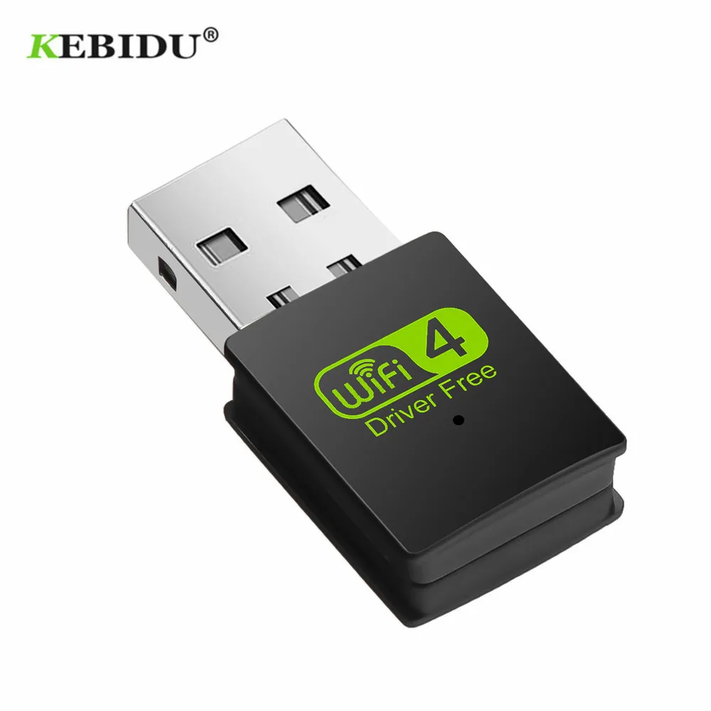 Беспроводной USB Wi Fi адаптер KEBIDU с бесплатным драйвером 300 Мбит/с сетевая карта 2 4G