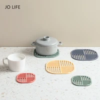 jo life thickness heat resistant cup coaster nordic style table decor insulation mat non slip pot mat kitchen accessories