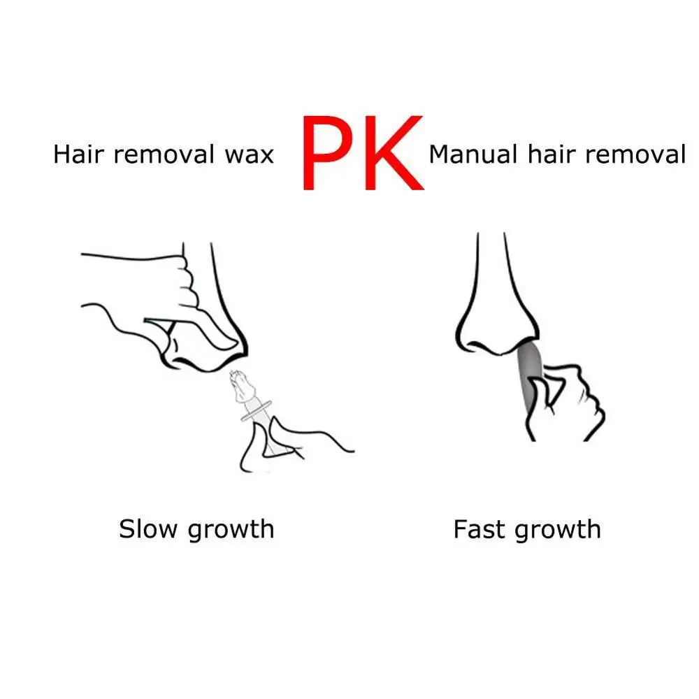 Лидди без бумаги Нос волос воск бобов набор удаление жесткий 50 г Nostril Чистка |
