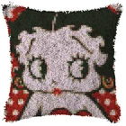 Набор для подушки с крючком-защелкой, мультяшный чехол для подушки для девочек, вязание крючком, рукоделие, пряжа для вышивки, наволочка для дивана, кровати, подушки