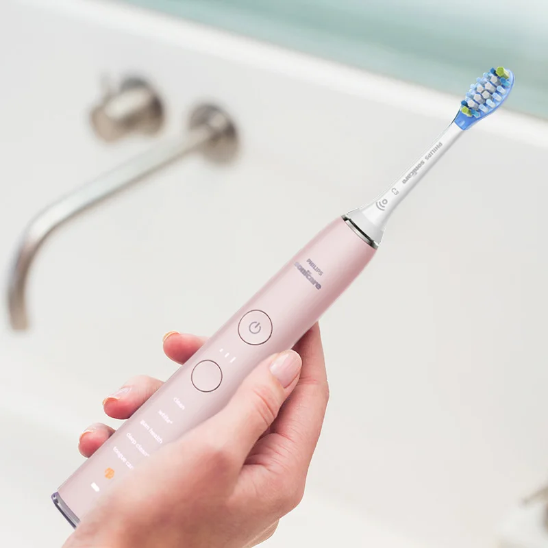 Philips Sonicare HX9924 Алмазная умная звуковая зубная щетка с поддержкой приложения с Умной головкой щётки, 5 режимов для взрослых
