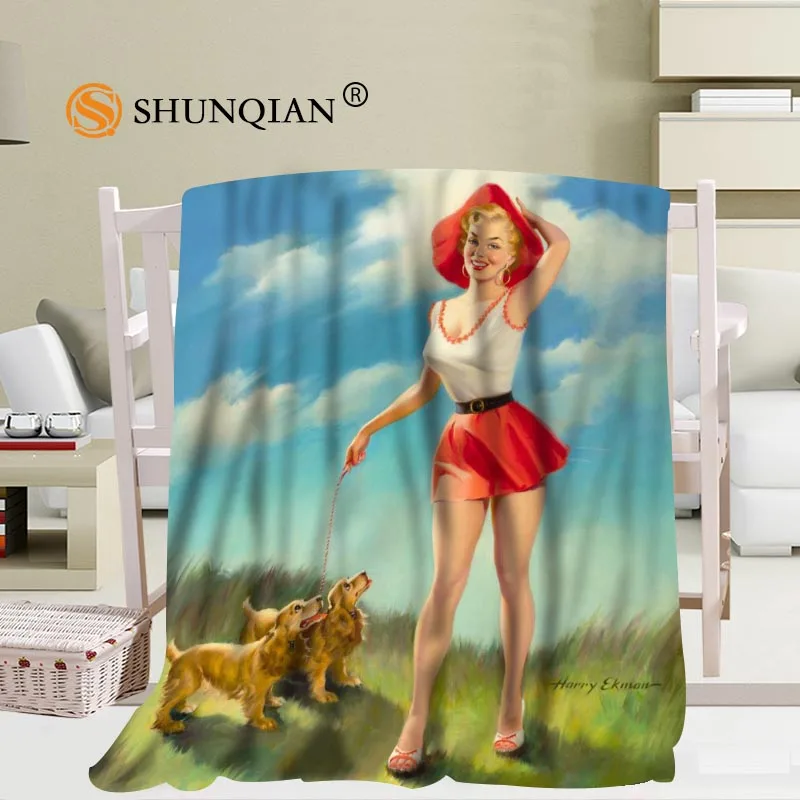 Comprare Personalizzato Di Grandi Dimensioni Pin Up Coperte Di Elvgrei Per Letti Falafel Caldo Inverno Dormire Divano Coperta 56x80 Pollici 50X60inch 40X50inch