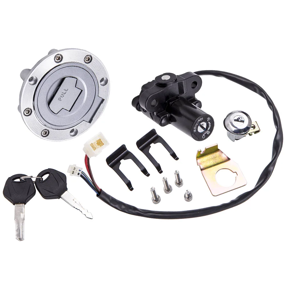 

Ignition Switch Seat Gas Cap Lock Key Set for Yamaha 2006-2012 YZF R1 R6 R6S