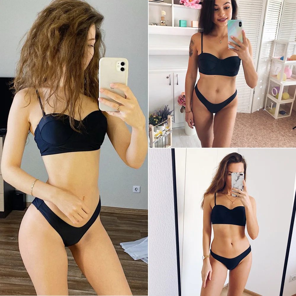 

2021 New Sexy Bikini Swimwear Women Swimsuit Printed Brazilian Bikini Set Push Up Bathing Suit Female Summer Beach Wear Biquini