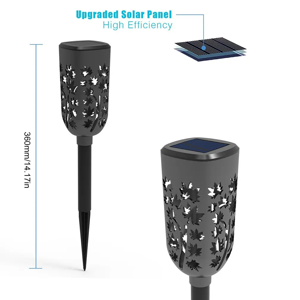 

6pcs LED Warm White Solar Lights Decorative Maple Leaf Light Waterproof Solar Garden Lights For Walkway Landscape