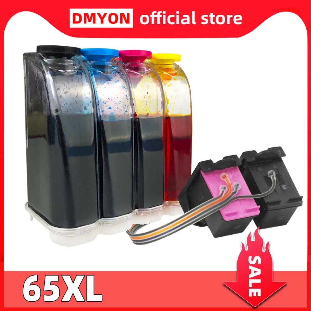 

DMYON 65 Continuous Ink Supply System Compatible for Hp 65 CISS Deskjet 2620 2630 2632 5010 5012 5014 5020 5030 5032 Printer