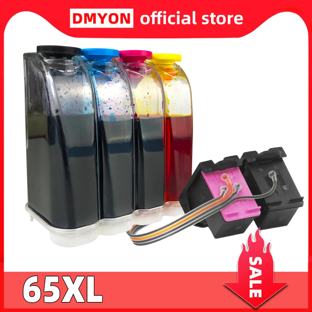 

Система непрерывной подачи чернил DMYON 65, совместимая с принтером Hp 65 CISS Deskjet 2620 2630 2632 5010 5012 5014 5020 5030 5032