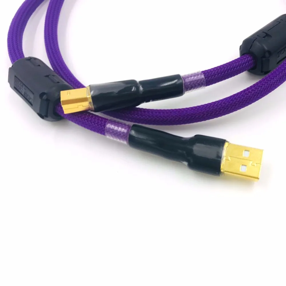 Hifi 7N OCC Single Crystal Copper USB-кабель ЦАП A-B Цифровой USB 2.0 Тип Аудиокабель папа