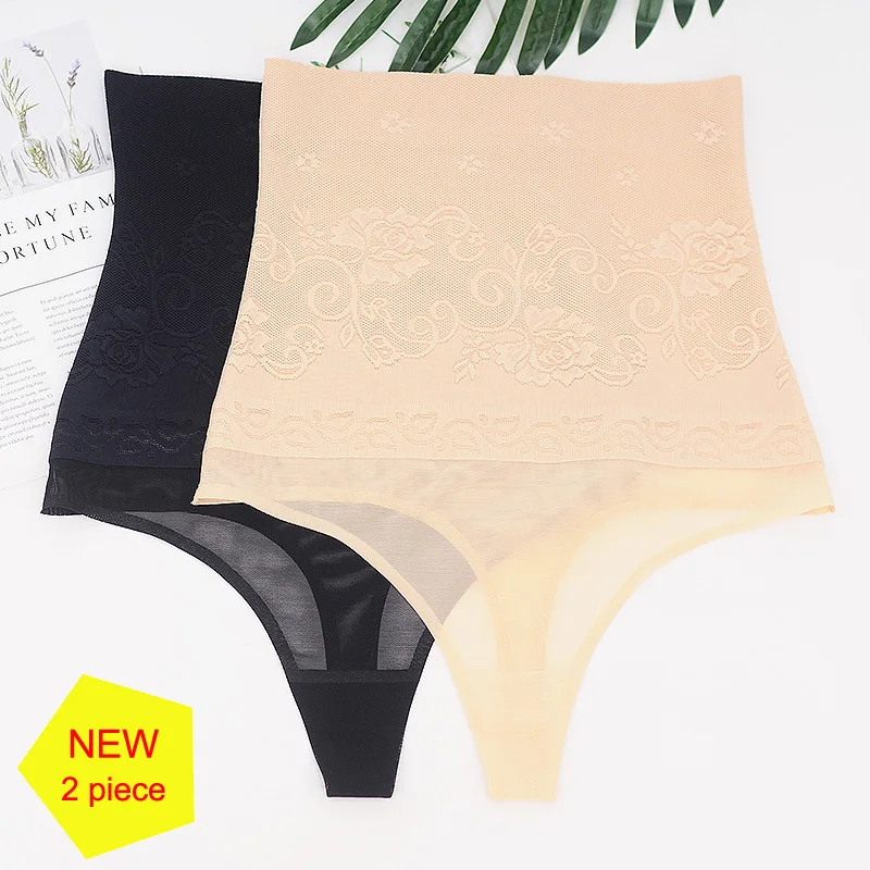 2 шт. высокое утягивающее белье нижнее Для женщин сексуальные трусики танга