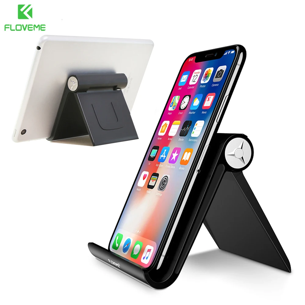 FLOVEME держатель для мобильного телефона Подставка для iPhone XR 8 7 Складная подставка для телефона для samsung Galaxy S9 S8 Подставка для планшета Настольный держатель для телефона
