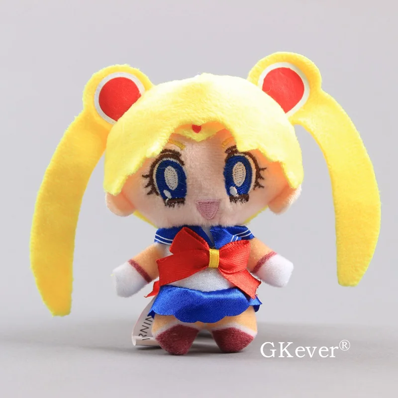 Японское аниме Сейлор Мун плюшевая игрушка брелок Подвеска 11 см kawaii мягкая чучела фигурка кукол Hatsune Miku Figma детский подарок