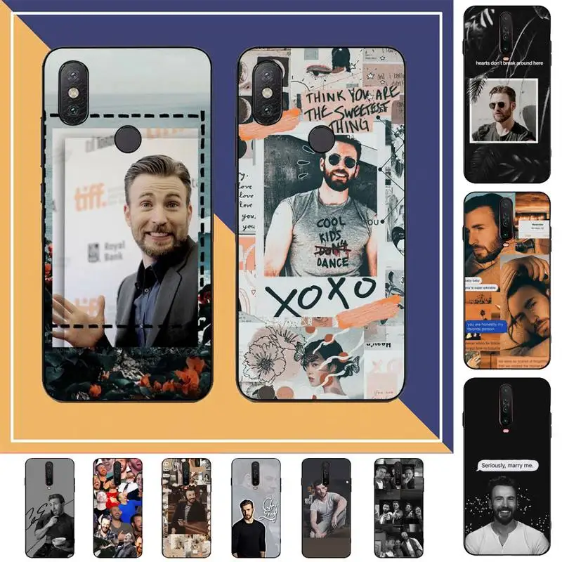 

FHNBLJ Chris Evans Phone Case for Redmi Note 8 7 9 4 6 pro max T X 5A 3 10 lite pro
