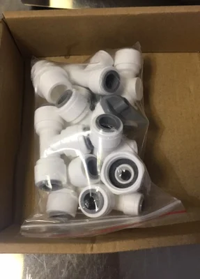 

Plastic Quick Fitting Tee pipe connector fitting RO Water Elbow Pipe Fitting 1/4" 3/8" OD Hose Connector Pure Water Purifies