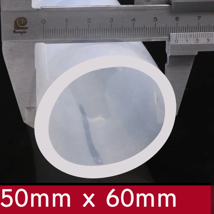 Прозрачный Внешний диаметр 50 мм x 60 нетоксичный резиновый шланг для питьевой воды