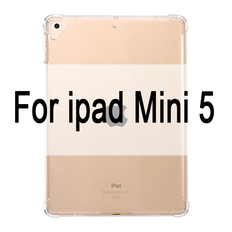 For MiNi 5 Чехол для нового iPad 9,7 ''прозрачный силиконовый чехол с подушкой безопасности для iPad Air 1 2 Mini 5 4 3 2 чехол для iPad 10,5'' - Цвет: For MiNi 5