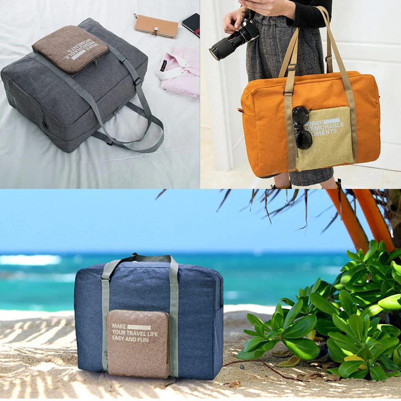 Multifunctional Folding Travel Bag Thicken Waterproof Nestable Trolley Duffle Handbagage Tas Luggage Bags Back Pack 2020 New | Багаж и