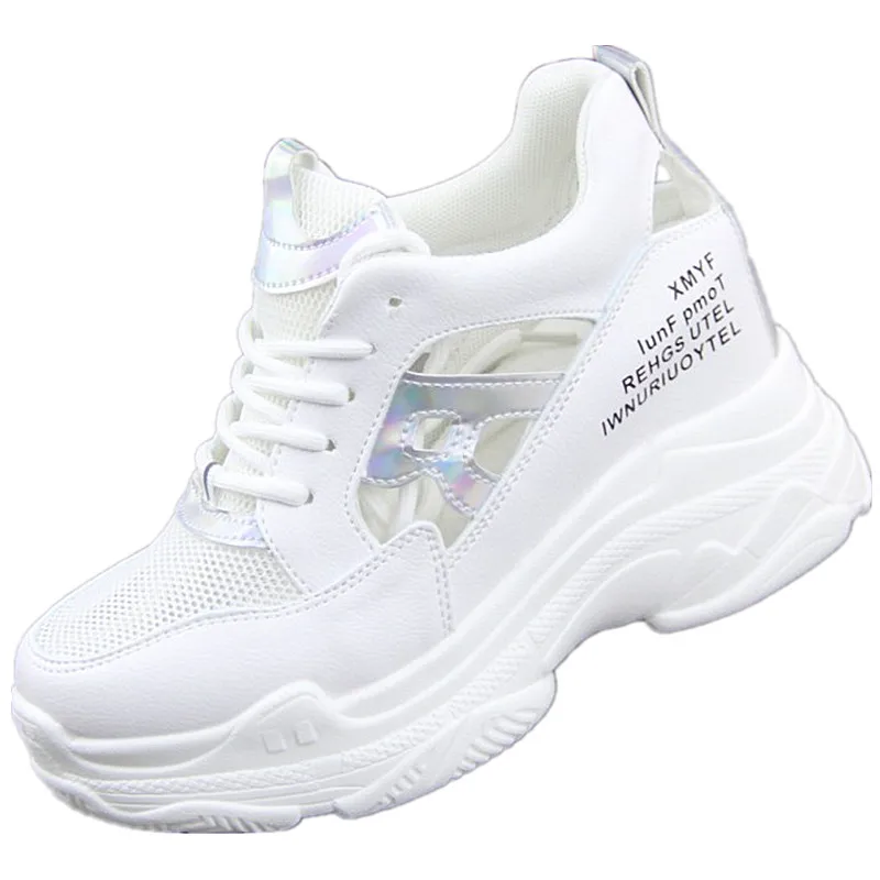 

Women's Shoes Platform Increas Height Wedge Basket 2021 Tennis Female Mixed Colors Casual Sneaker Flats Modis Low Heels Clogs Ne