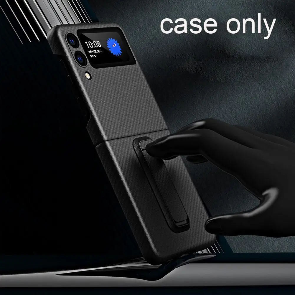cellphone for samsung galaxy z flip 3 5g case aramid fiber hard back cover case for samsung z flip 3 flip phone case cover free global shipping