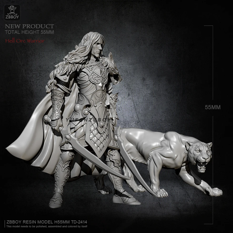 55 мм Смола Модель Комплект Принц и лев самосборка