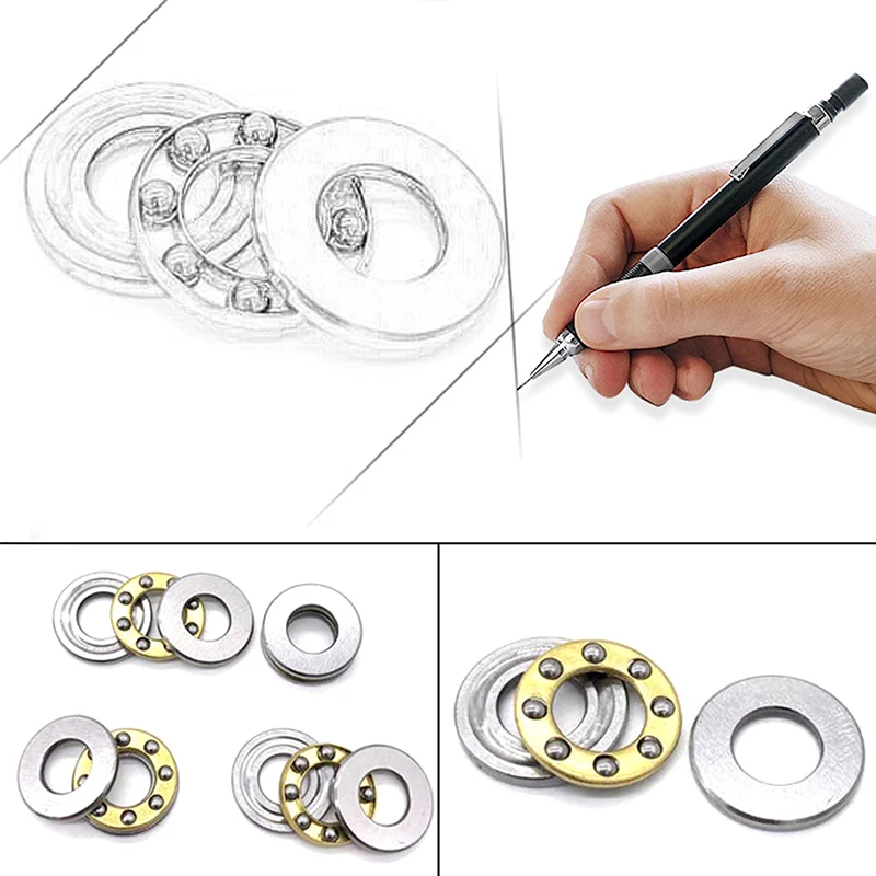 

1 шт., планшетория, стандартный осевой шарикоподшипник, миниатюрный плоский упорный шарикоподшипник