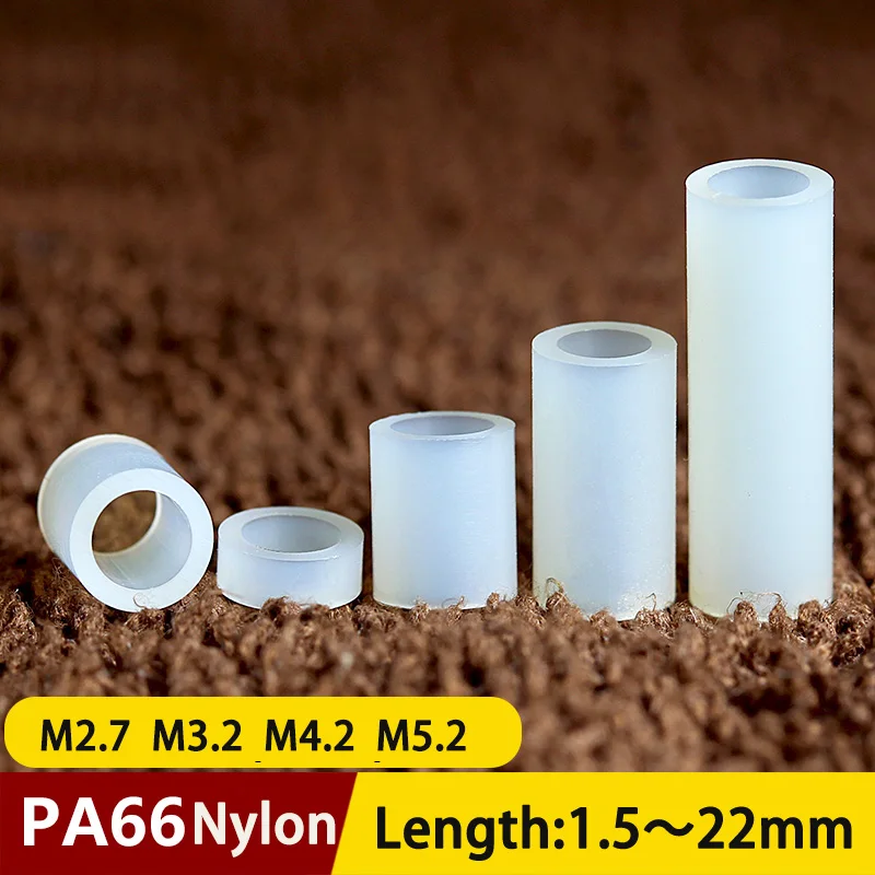 100 шт. белые нейлоновые пластиковые круглые метрические прокладки M2.7 M3.2 M4.2 M5.2 |
