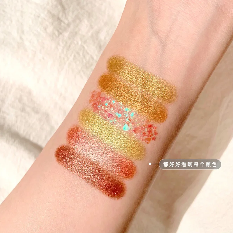 Матовые перламутровые прессованные блестящие тени для век DIKALU 35 цветов