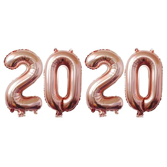 2020 фольгированные шары в виде цифр Набор цветных украшений для вечерние макарон