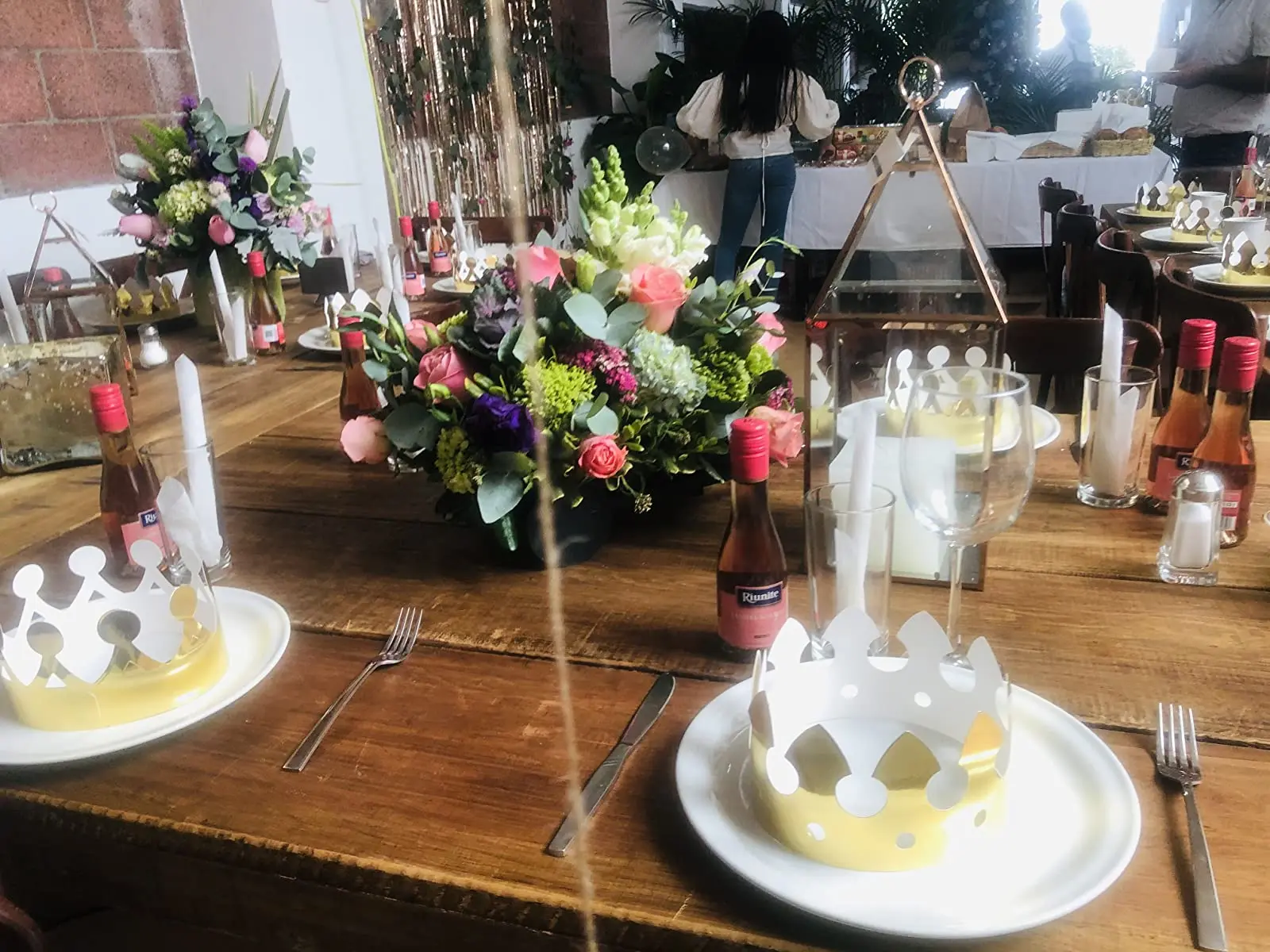 30 unids/set de plata de oro de cumplea&ntilde;os sombreros de fiesta corona de papel ni&ntilde;os suministros de fiesta de cumplea&ntilde;os corona de fiesta sombrero de fiesta decoraci&oacute;n de la boda-5