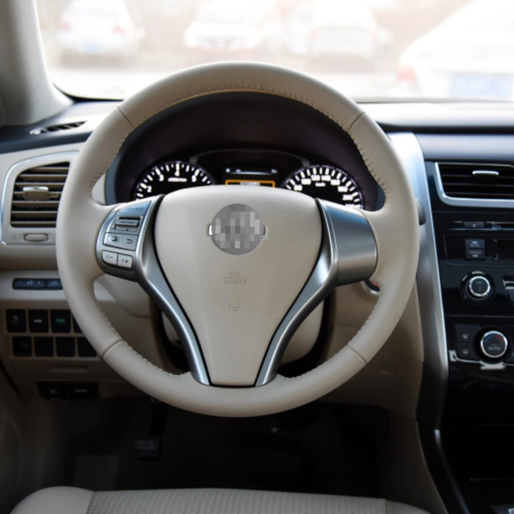 

For Nissan Teana X-Trail 2013-2017 2018 Car Steering Wheel Horn Button Cover Auto Plastic ABS Steering Wheel Cover Accessories