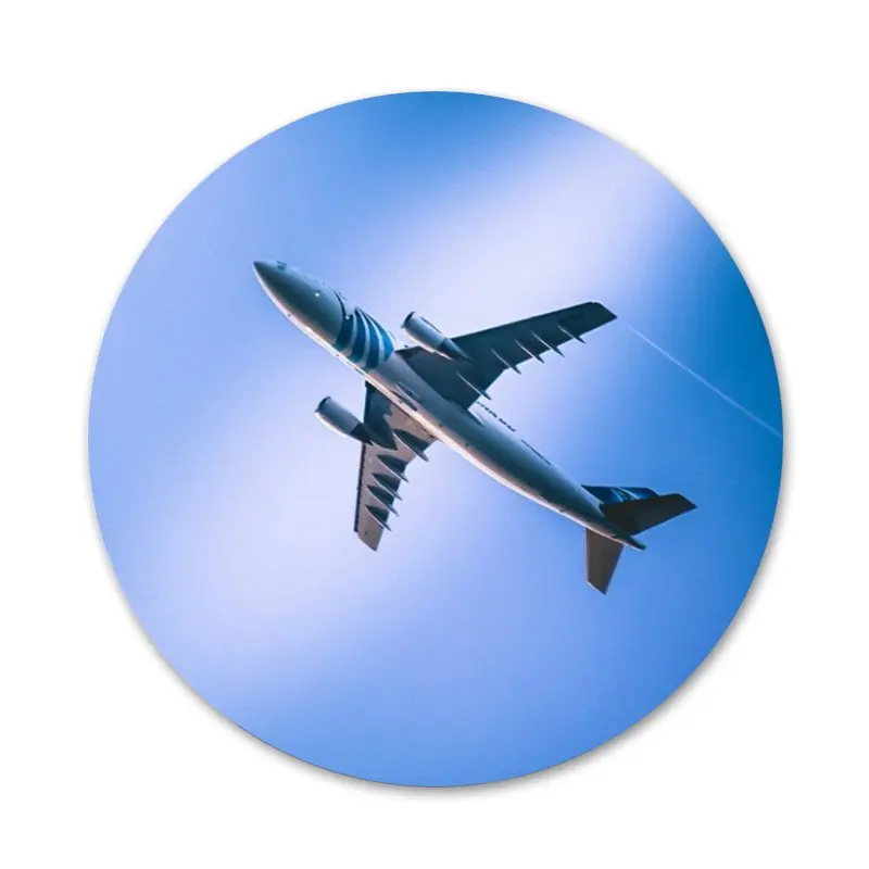 Самолет летать путешествия небо облако значок на булавке декоративные Броши